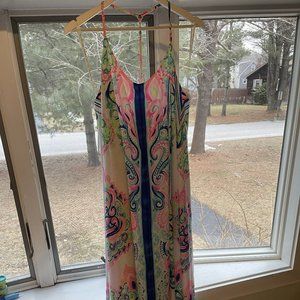 Lilly Pulitzer Juna Maxi Dress In Multi Surf Sayulita Engineered Maxi Front